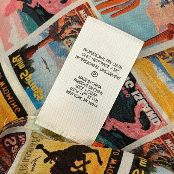 Alice + Olivia willa western postcard Button Down Shirt - Picture 12 of 12